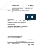 GS 96002-1 Resistance Spot Welding of Steels - Design