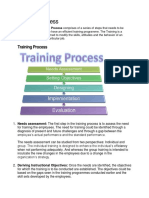 Management of Training Process and Development