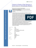 Surgical Anatomy For Mastery of Open Operations: A Multimedia Curriculum For Training Surgery Residents