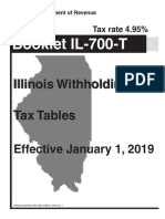 Booklet IL-700-T: Illinois Withholding Tax Tables