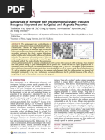 Nanocystals of Hematite With Unconventional Shape-Truncated Hexagonal Bipyramid and Its Optical and Magnetic Properties