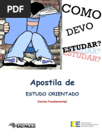 Apostila de ESTUDO ORIENTADO. Ensino Fundamental PDF