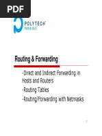 Routing and Forwarding 11