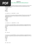 Ch05 Introduction To Risk Return and The Historical Record