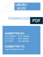 Lab No.1 AV-312: Program Counter