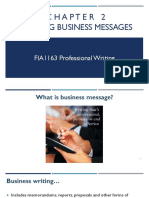 Chapter 2 - Writing Business Messages