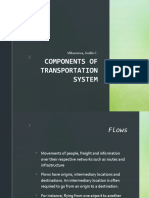 Components of Transportation System: Villanueva, Jesille C