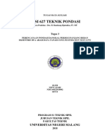 Modul 2. Perencanaan Pondasi Dangkal Persegi Panjang Beban Simetris Data Tanah Triaxial Test (TT)