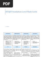 ISTQB Foundation Flashcards