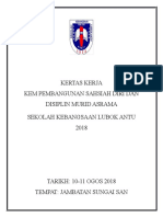 Kertas Kerja Pembangunan Sahsiah Diri Dan Disiplin Murid 2018