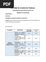 Informes de Avance de Trabajo