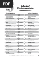 Hallmarks of Effective Communication