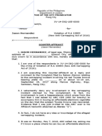 Complainant/s,: Office of The City Prosecutor Nelson Alarcon