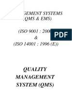 TQM Unit 5 - IsO 9000 Systems