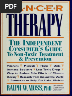 Cancer Therapy - The Independent Consumer' - Moss, Ralph W