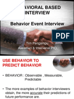 Behavior Based Interview