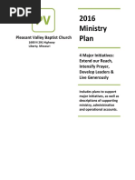 2016 Ministry Plan