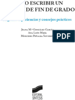 Cómo Escribir Un Trabajo de Fin de Grado - Juana María González García PDF