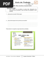 5basico - Guia Trabajo Lenguaje y Comunicación - Semana 03