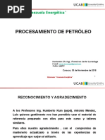 Diplomado Vzla Energetica UCAB Procesamiento de Petroleo 031118 FJL. Parte 1