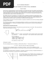 Ce 335 Design Project Preliminary Design of Structural Members by R. Clarke