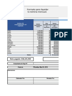 Nomina en Excel