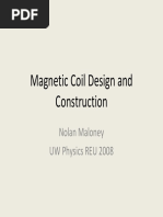 Magnetic Coil Design and Const