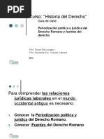 Periodización Política y Jurídica Del Derecho Romano y Fuent