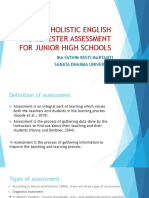 A Holistic English Mid Semester Assessment For Junior High Schools