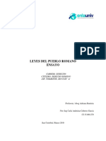 Ensayo Leyes Del Pueblo Romano