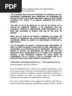 Balance de Materia y Energia Como Una Herramienta Fundamental en La Ingenieria