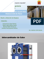 Intercambiador de Calor para La Producción Del Pisco