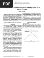 Analysis of Different Designed Landing Gears For A Light Aircraft