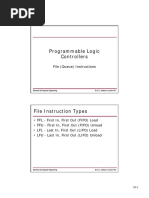 Programmable Logic Controllers: File (Queue) Instructions