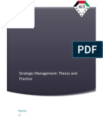 Strategic Management Theory and Practice