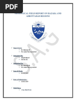 Geological Field Report of Hazara & Abbottabad by Sohail Ahmed and Gul Dar Ali Eddited