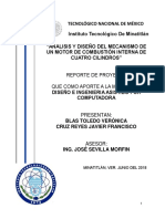 Diseño y Analisis de Un Motor de Combustión Interna de 4 Cilindros