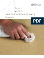 Caesarstone Mesones en Quarztone Recomendaciones de Uso y Limpieza PDF