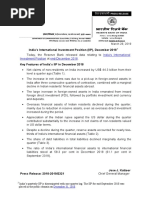 India's International Investment Position End-December 2018: March 29, 2019