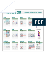 Calendario UPBC 2019