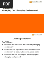 Chapter 6-Managing Our Changing Environment