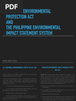 National Environmental Protection Act AND The Philippine Environmental Impact Statement System