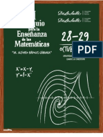 Memorias Coloquio XIII Enseñanza de Las Matemáticas