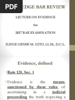 Legal Edge Bar Review: Lecture On Evidence For 2017 Bar Examination