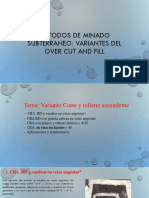 Variantes de CUT AND FILL