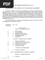 Dole Department Advisory No. 001-15: Htcadc