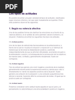 Los Tipos de Actitudes