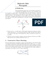 Dielectric Slab Waveguide: 1 Total Internal Reflection