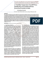 A Study On Bellier Turbidity Temperature Test BTTT As Tool For Identification of Groundnut Oil From Different Seed Varieties in India