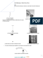 Cours - Sciences Physiques Action Mécanique Force - 1ère As (2013-2014) MR Sdiri Anis
